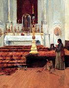 Antonio Parreiras Prayer Spain oil painting artist